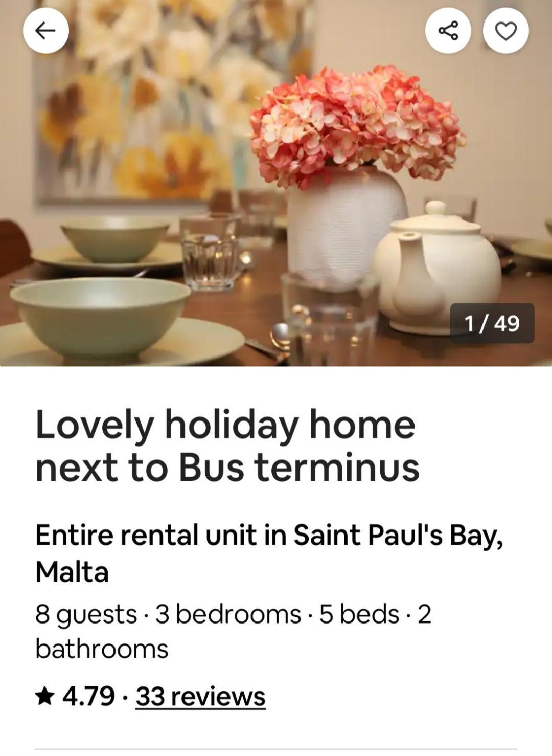 Lovely Holiday Home Next To Bus Terminus St. Paul's Bay Esterno foto